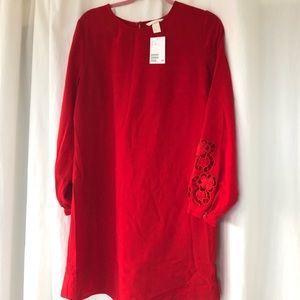 Red H&M Shift Dress